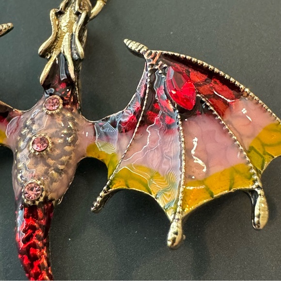 NWT Dragon Jeweled Keychain - Picture 5 of 11